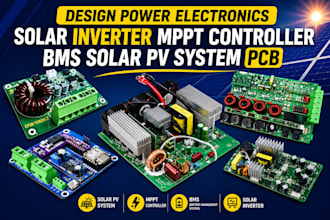design power electronics solar inverter mppt controller bms solar pv system pcb