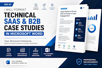 format technical saas and b2b case  studies in microsoft word