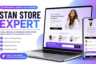 set up your stan store with products courses and branding