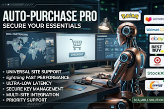 build a custom auto checkout and purchase bot