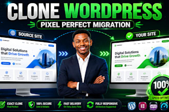 copy clone wordpress website, replicate or duplicate design using elementor pro