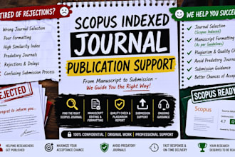 write scopus journal, google scholar, q1 to q4 publishing with proper citatons