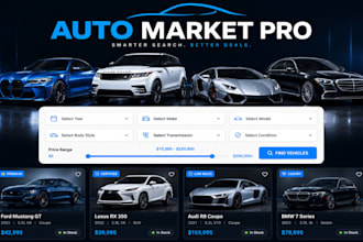 develop car auction website car classified ads website car bidding website