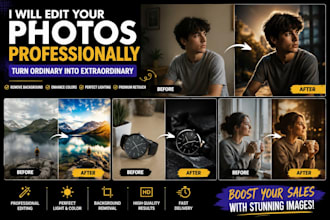 professionally edit product photos and enhance image quality