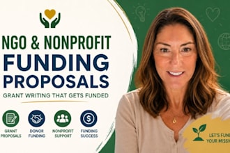 ngo funding proposal, donor funding application, nonprofit grant writer