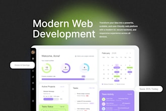 build a professional and modern web platform