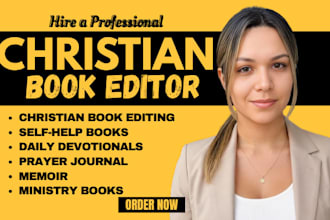 edit and proofread your christian book, devotional, or memoir