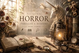 write fictional horror, thriller, and mystery short stories