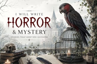 write an engaging horror, thriller, or mystery story