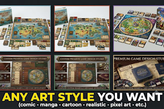 design board, card, tabletop game cards box educational game tarot card rulebook