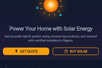 develop a solar energy marketing mobile app