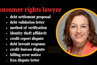 be your debt lawyer to handle debt settlement, debt relief and creditor disputes