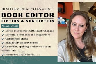 do developmental editing and proofreading for christian, memoir and poetry ebook