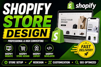 design shopify website, shopify store design and shopify expert service