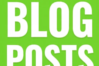 write SEO blog posts 500 to 1500 words plagiarism free
