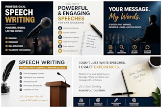 write a powerful speech for presentation, wedding, business, and events