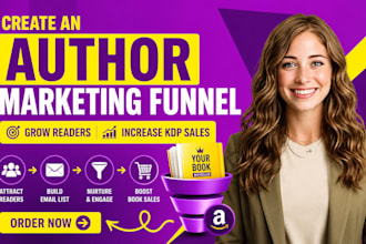 create an author marketing funnel to grow readers increase amazon KDP book sales