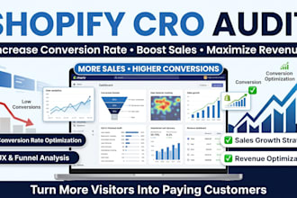 increase shopify conversion rate with cro audit and store optimization