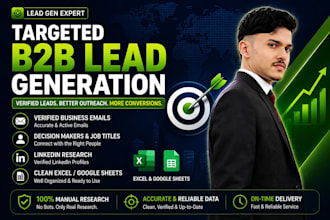 do b2b lead generation and verified email
