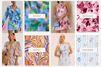 design surface pattern design for textile seamless pattern