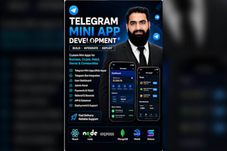 develop a custom telegram mini app or web app with bot integration