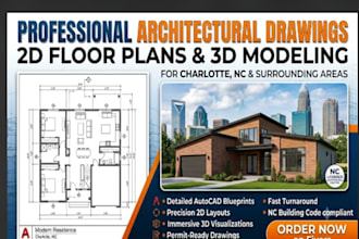 create architectural drawing 2d floor plans autocad 3d modelling charlotte nc