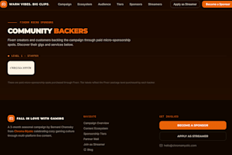 link your website and logo to my cozy gaming campaign website