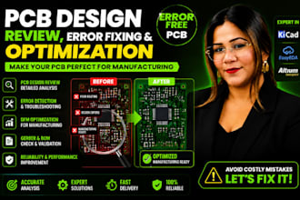 pcb design review optimization and layout error fix for manufacturing