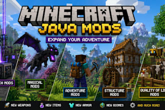develop minecraft plugins addon and mods for java bedrock