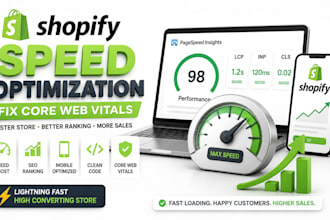 do shopify speed optimization fix core web vitals page website speed developer