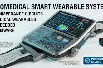 design biomedical pcb, bioimpedance circuit, medical wearable and firmware