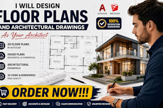 design floor plans and architectural drawings as your architect