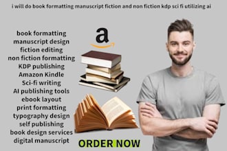 book formatting manuscript kdp ebook fiction and non fiction ghost writer