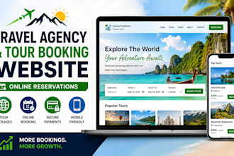 design a travel agency and tour booking website with reservations