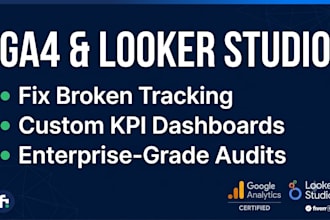 fix or setup ga4 and looker studio dashboards