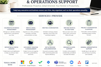 be your executive virtual assistant and operations partner