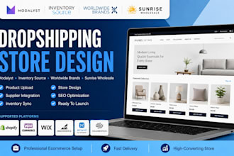 do modalyst inventory source worldwide brand sunrise wholesale droshipping store