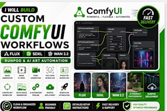 build custom comfyui workflows for flux, sdxl, wan, runpod and ai art automation