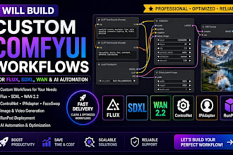 build custom comfyui workflows for flux, sdxl, wan, runpod and ai art automation