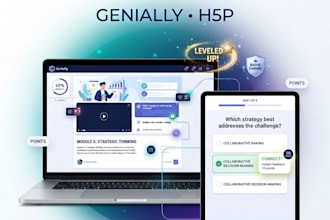create interactive elearning modules with genially or h5p