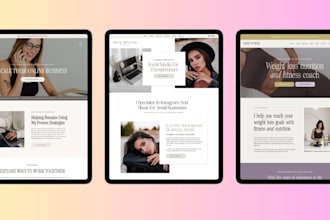 design showit website and showit template