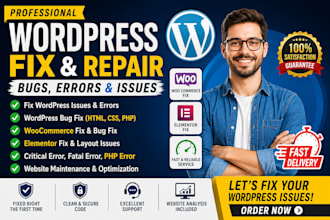 fix wordpress issues critical wordpress error bug fix woocommerce error fix fast