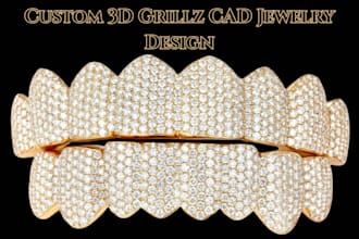 design custom grillz 3d cad jewelry with gemstone rendering in rhino matrixgold