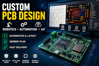 design custom pcb boards for robotics, automation, and iot projects