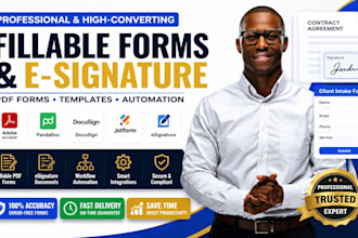design adobe fillable pdf form pandadoc docusign esignature jotform template va