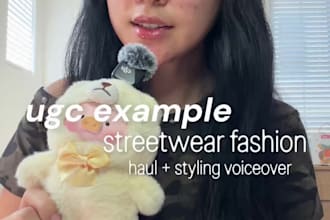 create ugc video on beauty spokesperson, fashion and lifestyle spokesperson ugc
