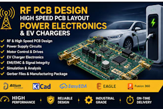 design rf pcb, high speed pcb, power electronics and ev chargers