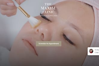 design a luxury medical spa website and clinic aesthetic website