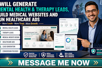 generate mental heaith leads therapy leads medical website and heaithcare ads
