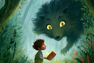 illustrate engaging picture books, storybooks or fairy tales